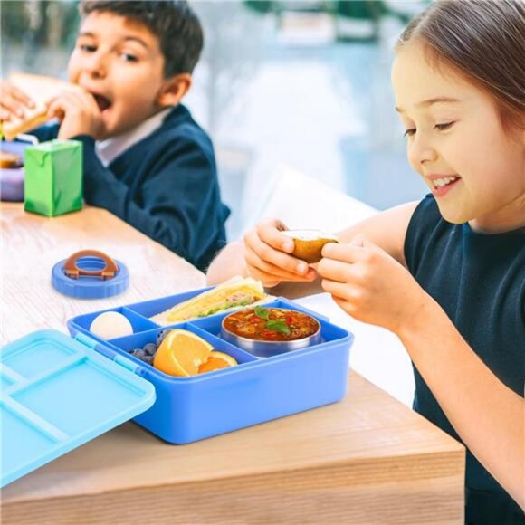 Bento Lunch Box for Kids With 8oz Soup Thermo,Leak-proof Lunch Containers - Picture 7 of 8